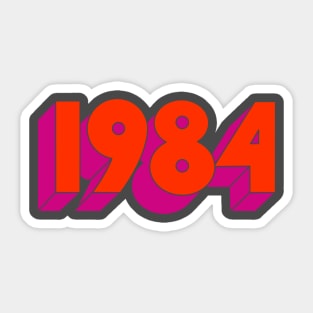 1984 by George Orwell Sticker